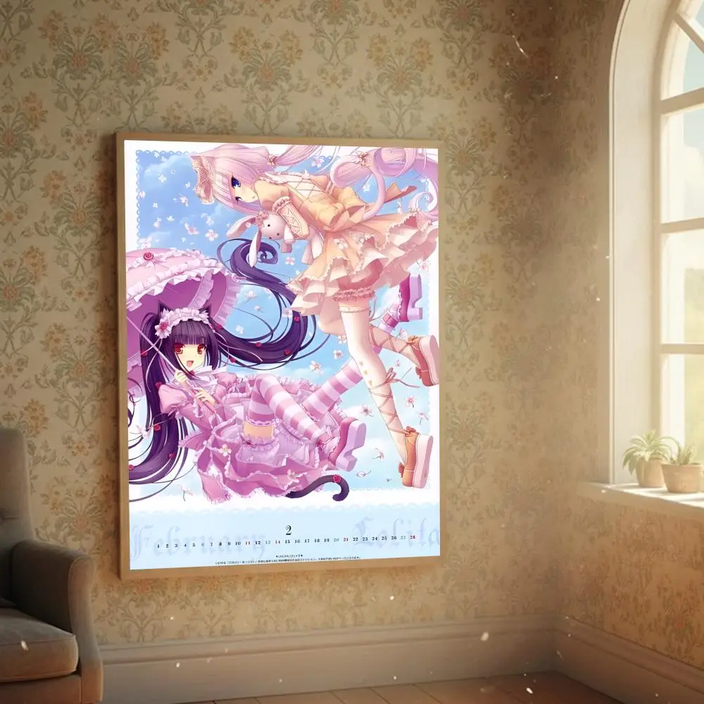 Anime Nekopara - plakat samoprzylepny do pokoju White13