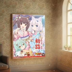 Anime Nekopara - plakat samoprzylepny do pokoju White15
