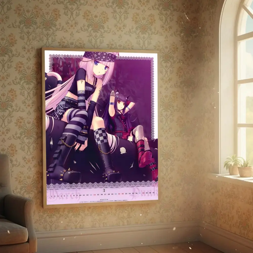 Anime Nekopara - plakat samoprzylepny do pokoju White17
