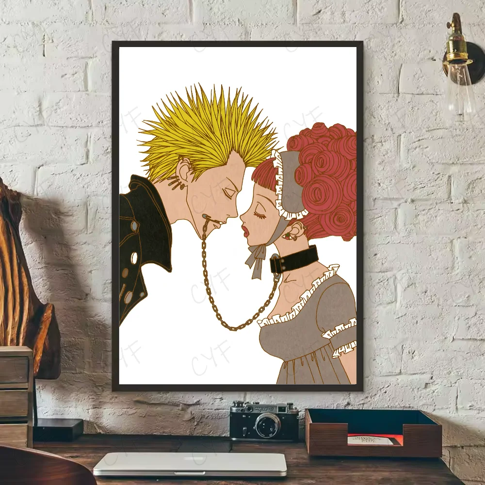Plakat anime Paradise Kiss manga Biały