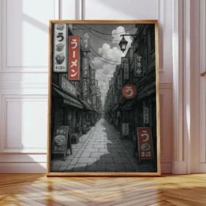 Anime ramen bar w Tokio - plakat Wzór 1