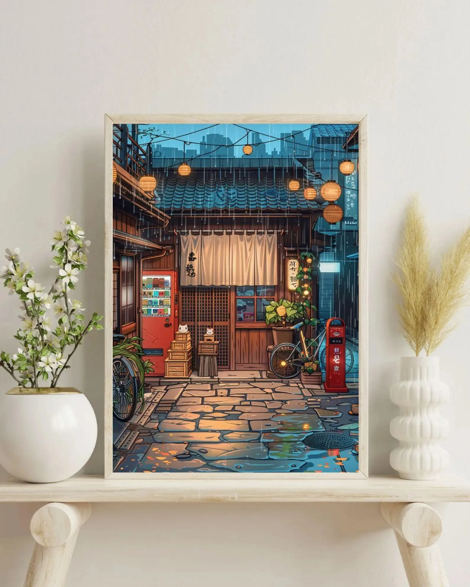 Anime ramen bar w Tokio - plakat Wzór 4