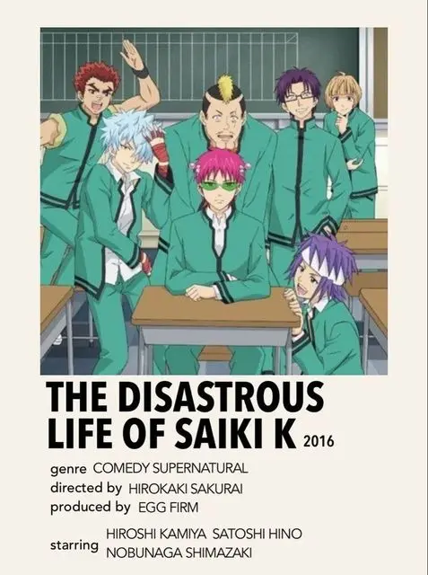 Plakat Saiki K - grafika anime na sciane 10