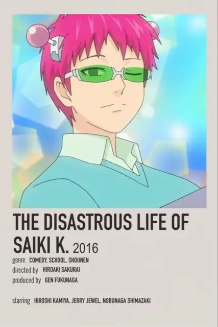Plakat Saiki K - grafika anime na sciane 3