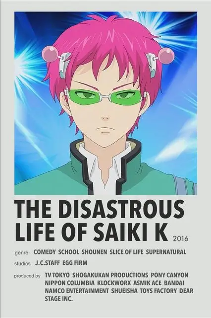 Plakat Saiki K - grafika anime na sciane 4