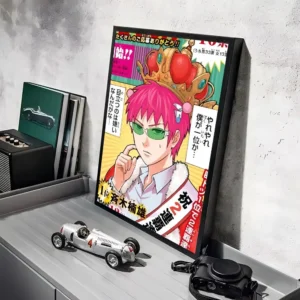 Plakat anime Saiki K Czarny10