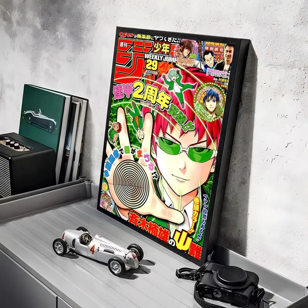 Plakat anime Saiki K Czarny5
