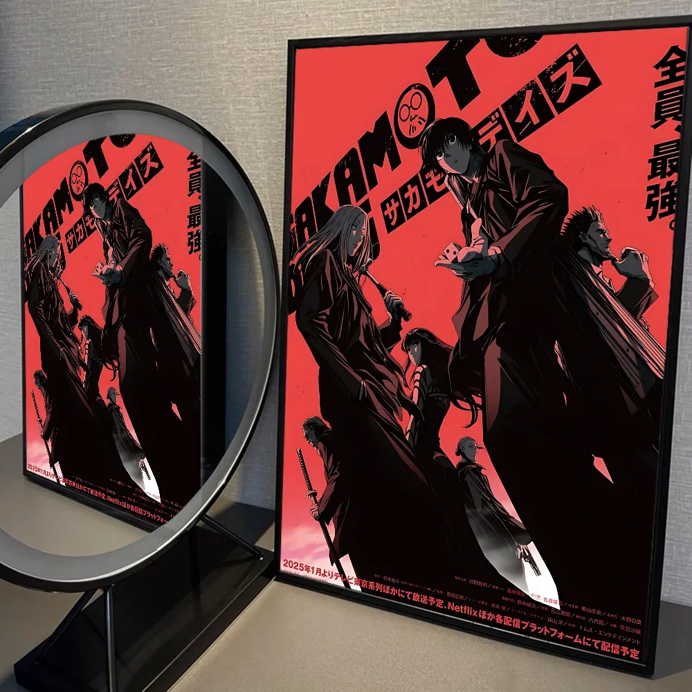 Plakat anime Sakamoto Days Taro Sakamoto Granatowy