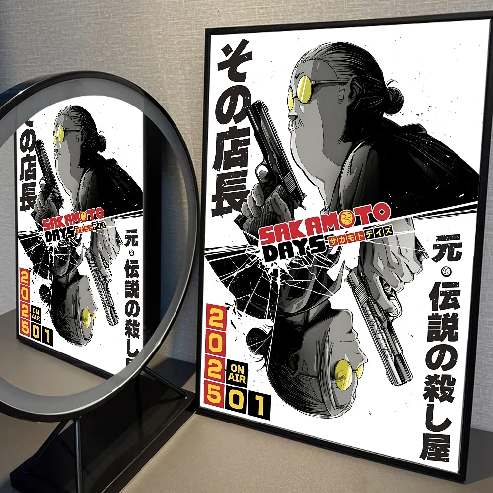 Plakat anime Sakamoto Days Taro Sakamoto Jasny