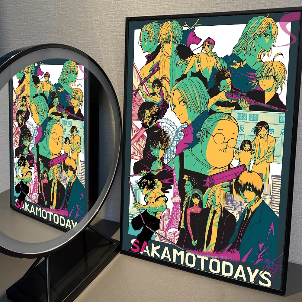 Plakat anime Sakamoto Days Taro Sakamoto Niebieski