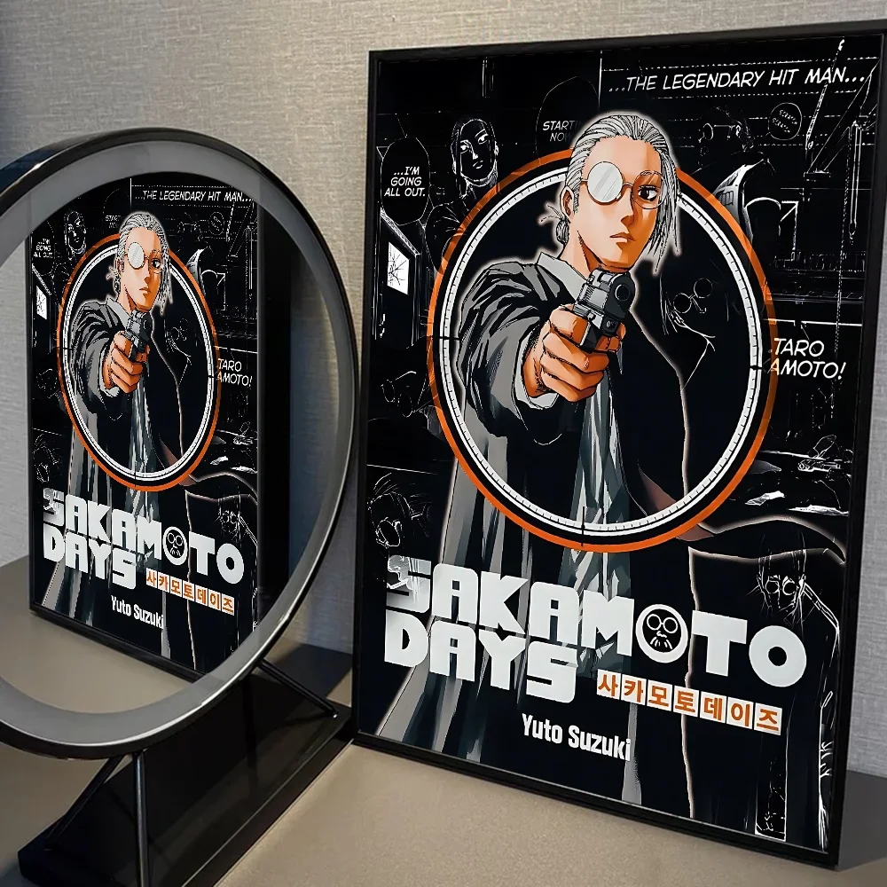 Plakat anime Sakamoto Days Taro Sakamoto Zielony