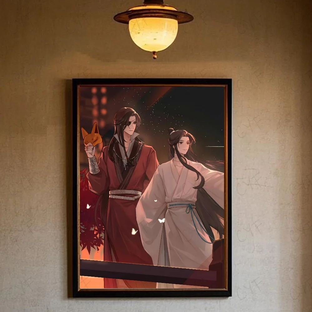 Plakat anime Tian Guan Ci Fu Jasnoszary