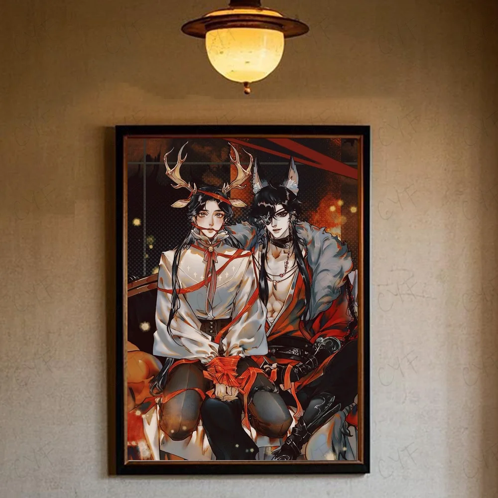 Plakat anime Tian Guan Ci Fu Jasnozielony