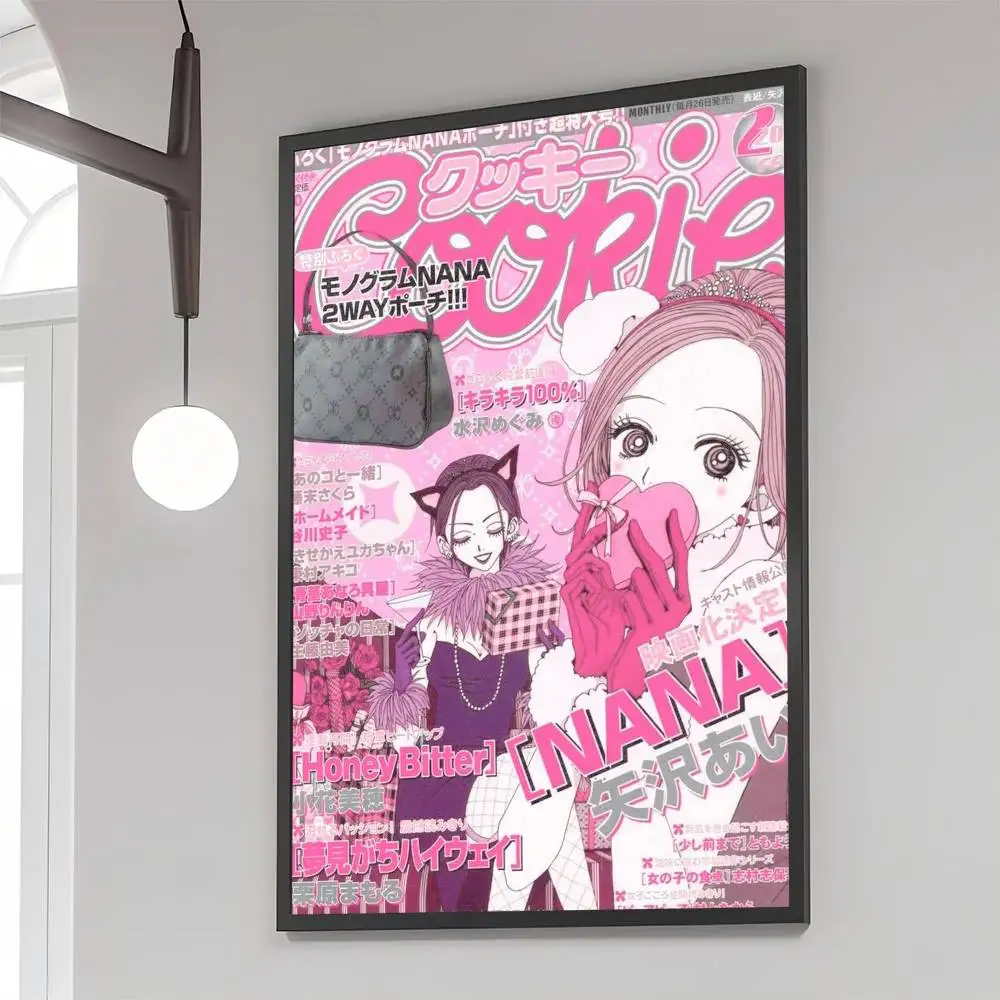 Plakat anime - grafika w stylu vintage Wzór 4