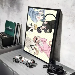 Yarichin Bitch Club - plakat anime Czarny9