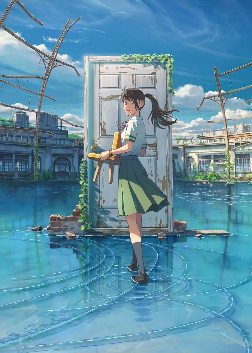 Plakat anime Your Name i Suzume Wzór 1