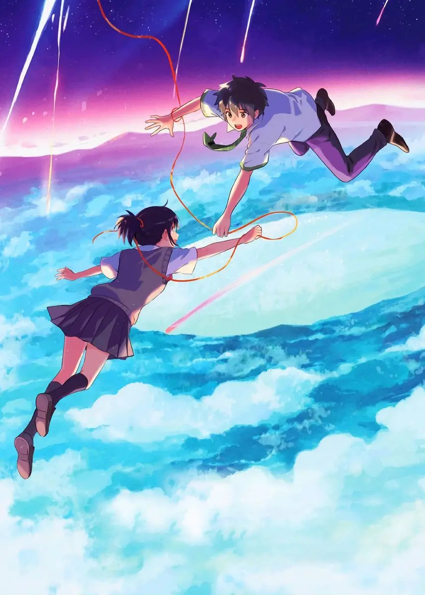 Plakat anime Your Name i Suzume Wzór 11