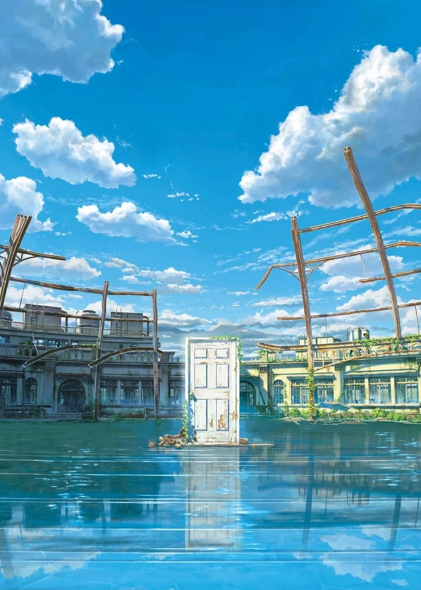 Plakat anime Your Name i Suzume Wzór 2