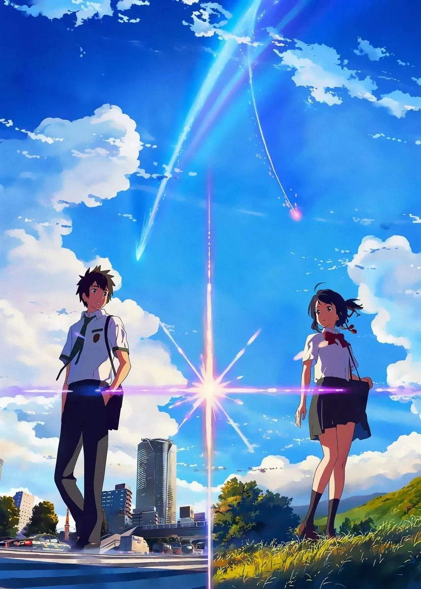 Plakat anime Your Name i Suzume Wzór 6