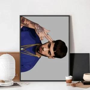 Anuel AA - plakat na płótnie Wzór 1