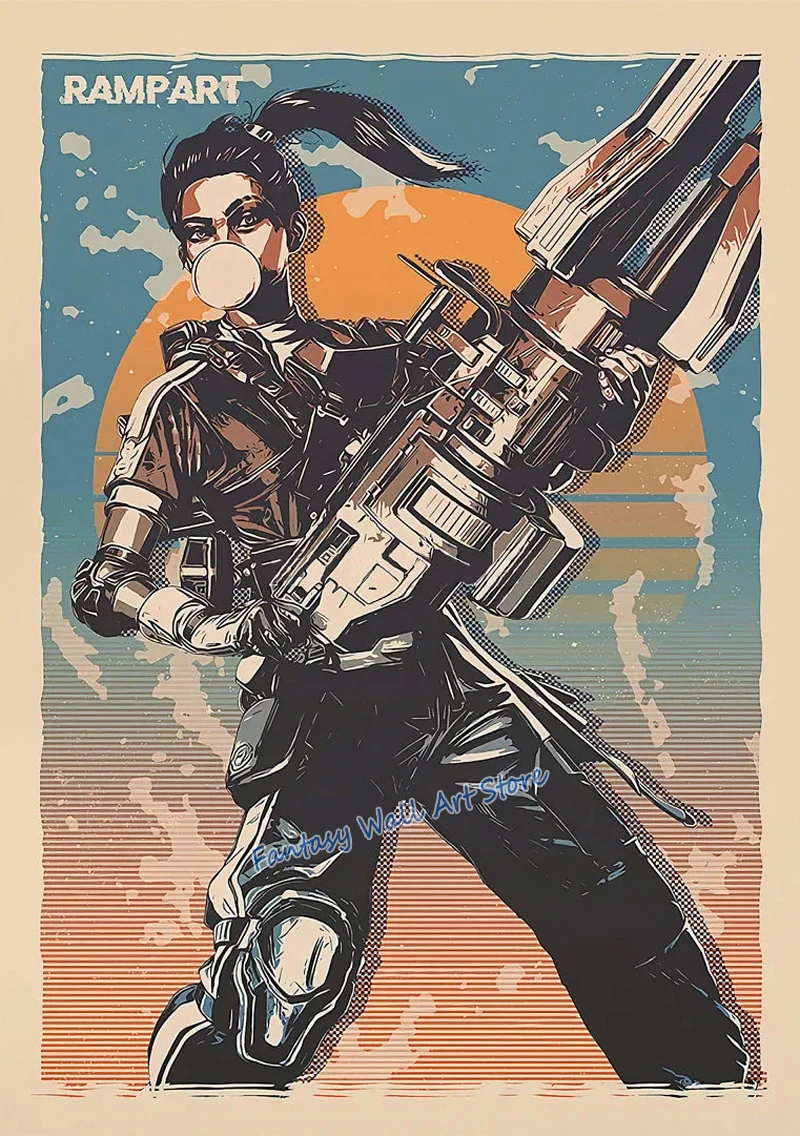 Plakat Apex Legends z postaciami z gry Wzór 10