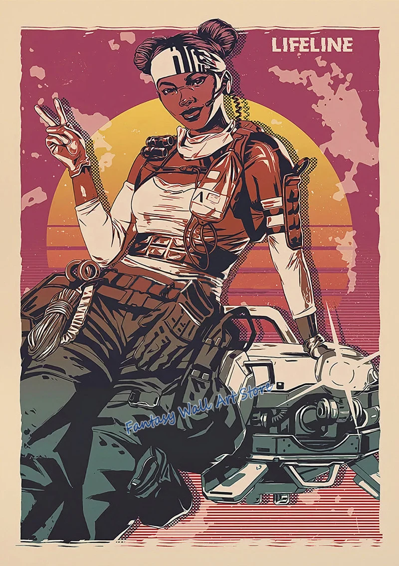 Plakat Apex Legends z postaciami z gry Wzór 5