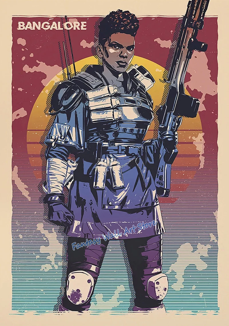 Plakat Apex Legends z postaciami z gry Wzór 6