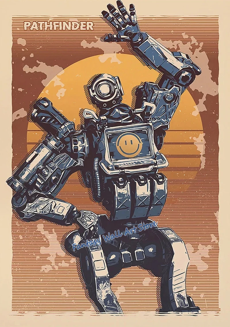 Plakat Apex Legends z postaciami z gry Wzór 7