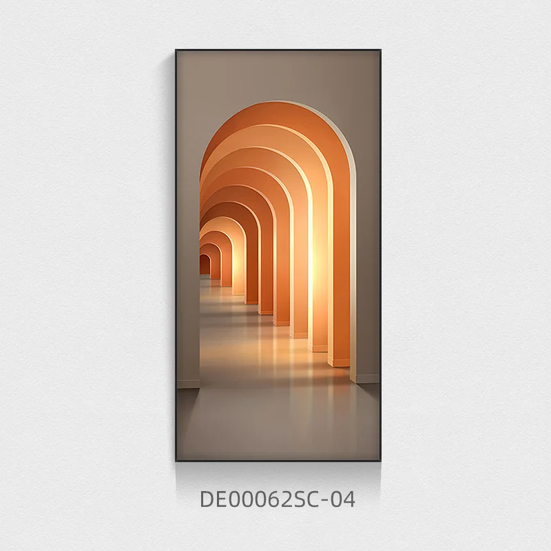 Nowoczesny plakat architektoniczny do korytarza Burgundia