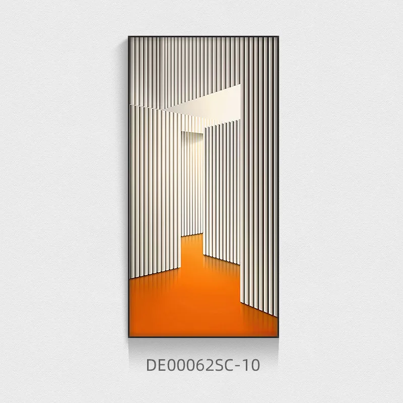 Nowoczesny plakat architektoniczny do korytarza Czarny