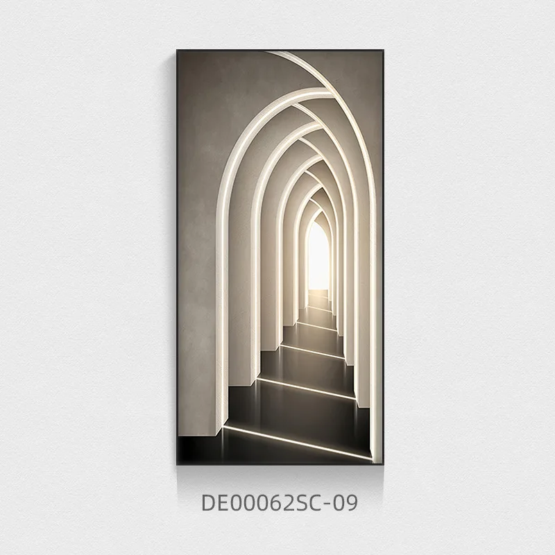 Nowoczesny plakat architektoniczny do korytarza Granatowy