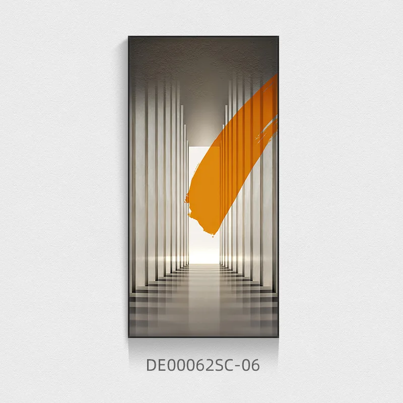 Nowoczesny plakat architektoniczny do korytarza Jasnoszary
