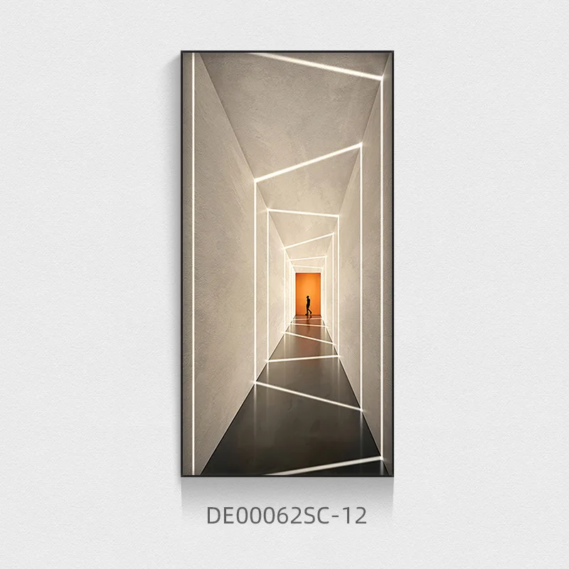 Nowoczesny plakat architektoniczny do korytarza Jasnożółty