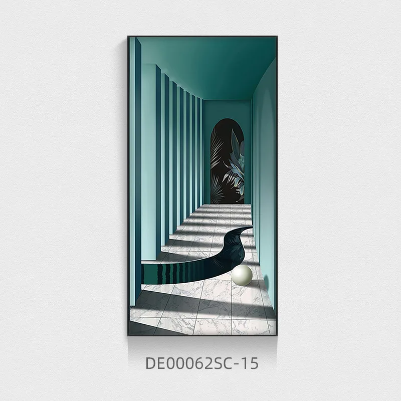 Nowoczesny plakat architektoniczny do korytarza Jasny