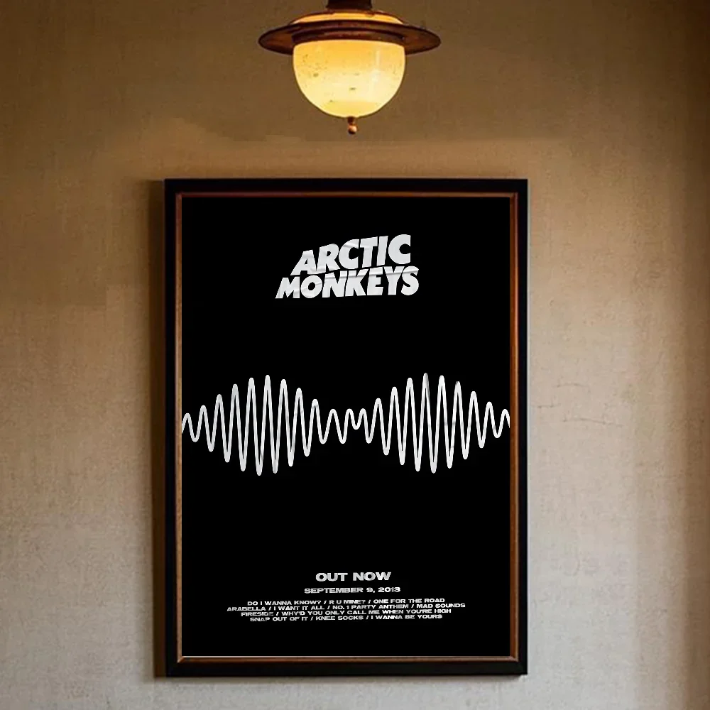 Plakat Arctic Monkeys - rockowa okładka Czarny
