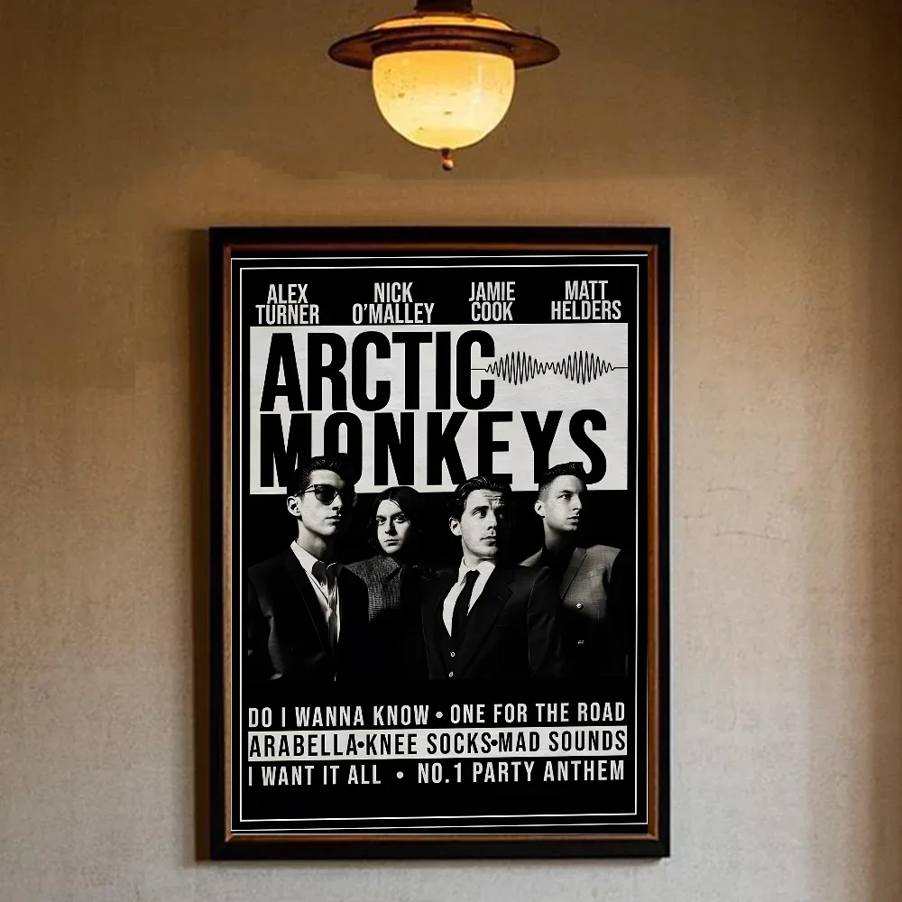 Plakat Arctic Monkeys - rockowa okładka Czerwony