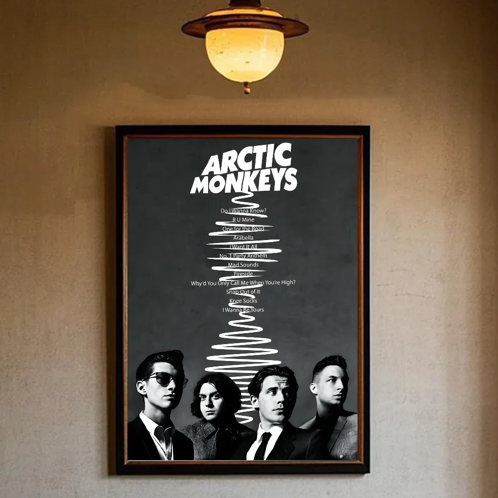 Plakat Arctic Monkeys - rockowa okładka Niebieski