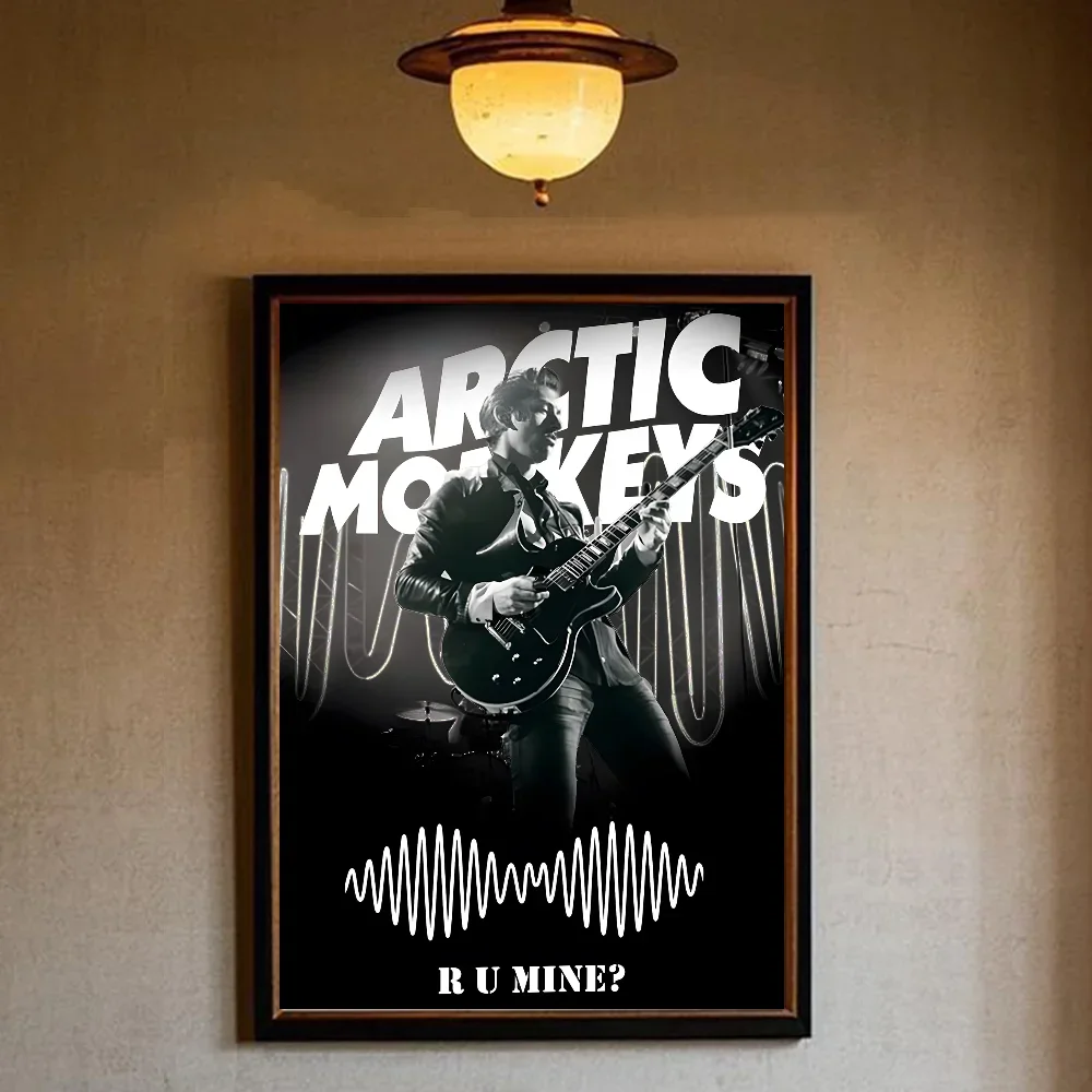 Plakat Arctic Monkeys - rockowa okładka Różowy