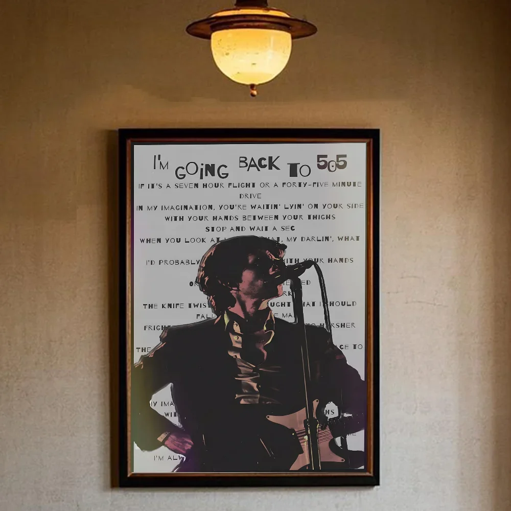 Plakat Arctic Monkeys - rockowa okładka żółty