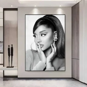 Plakat Ariana Grande - muzyczna dekoracja sciany Czarny