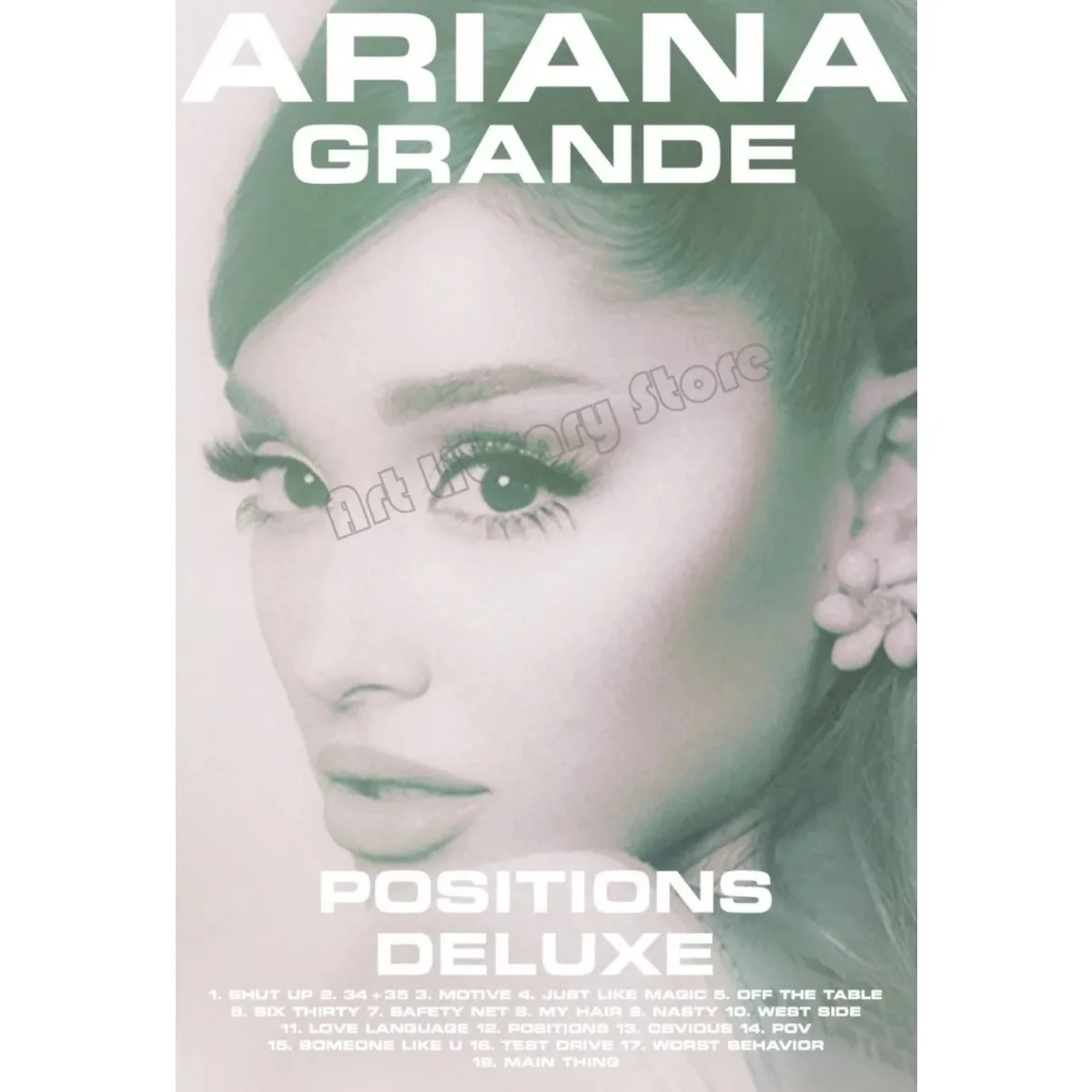 Plakat Ariana Grande portret muzyczny Wzór 2
