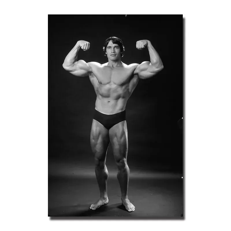 Plakat Arnold Schwarzenegger cytat motywacyjny Czekolada