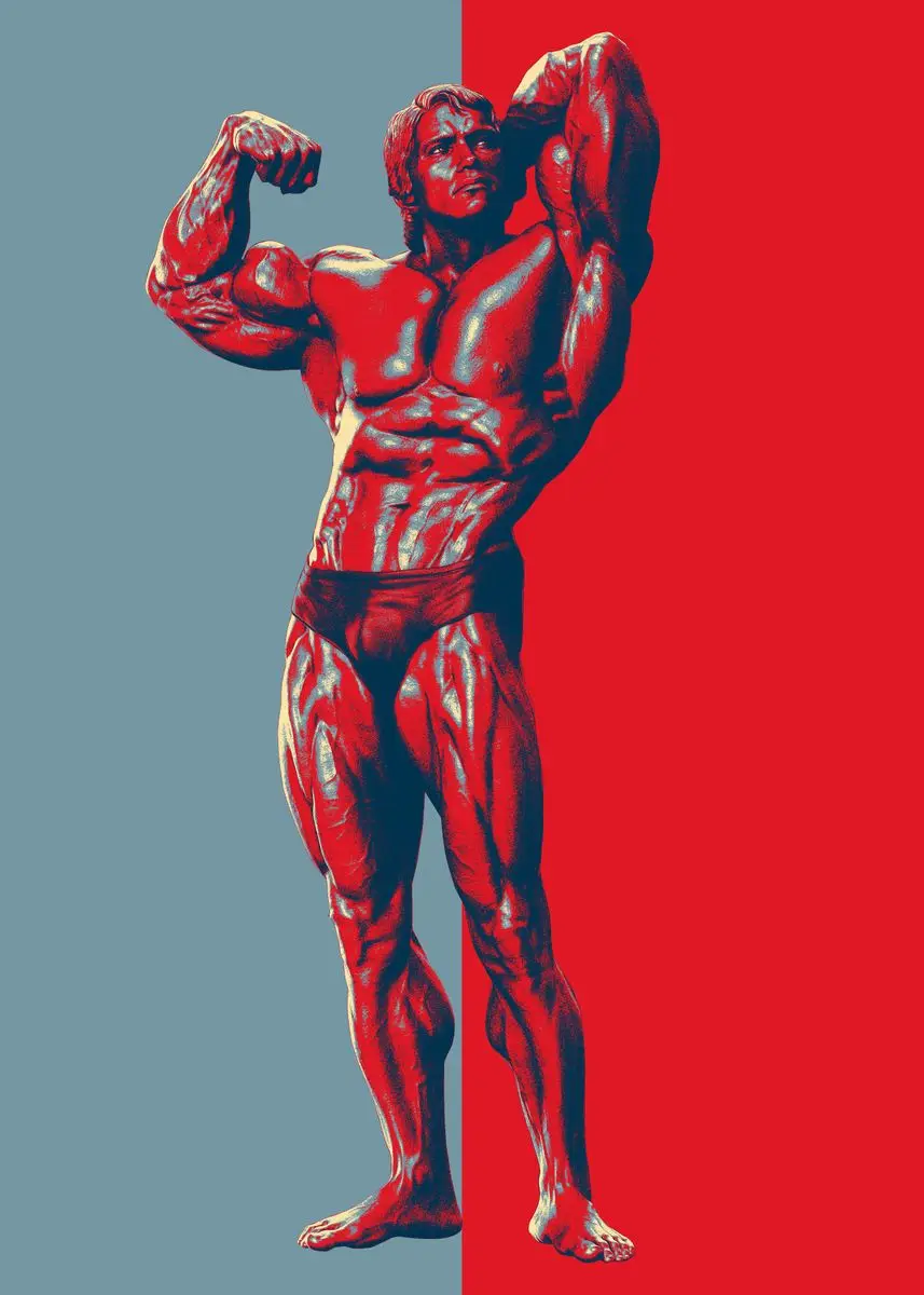 Arnold Schwarzenegger - plakat motywacyjny na siłownię Wzór 4