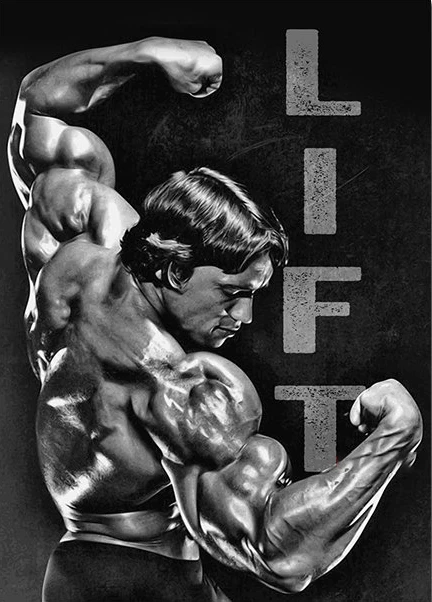 Arnold Schwarzenegger - plakat motywacyjny na siłownię Wzór 6