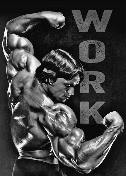 Arnold Schwarzenegger - plakat motywacyjny na siłownię Wzór 7
