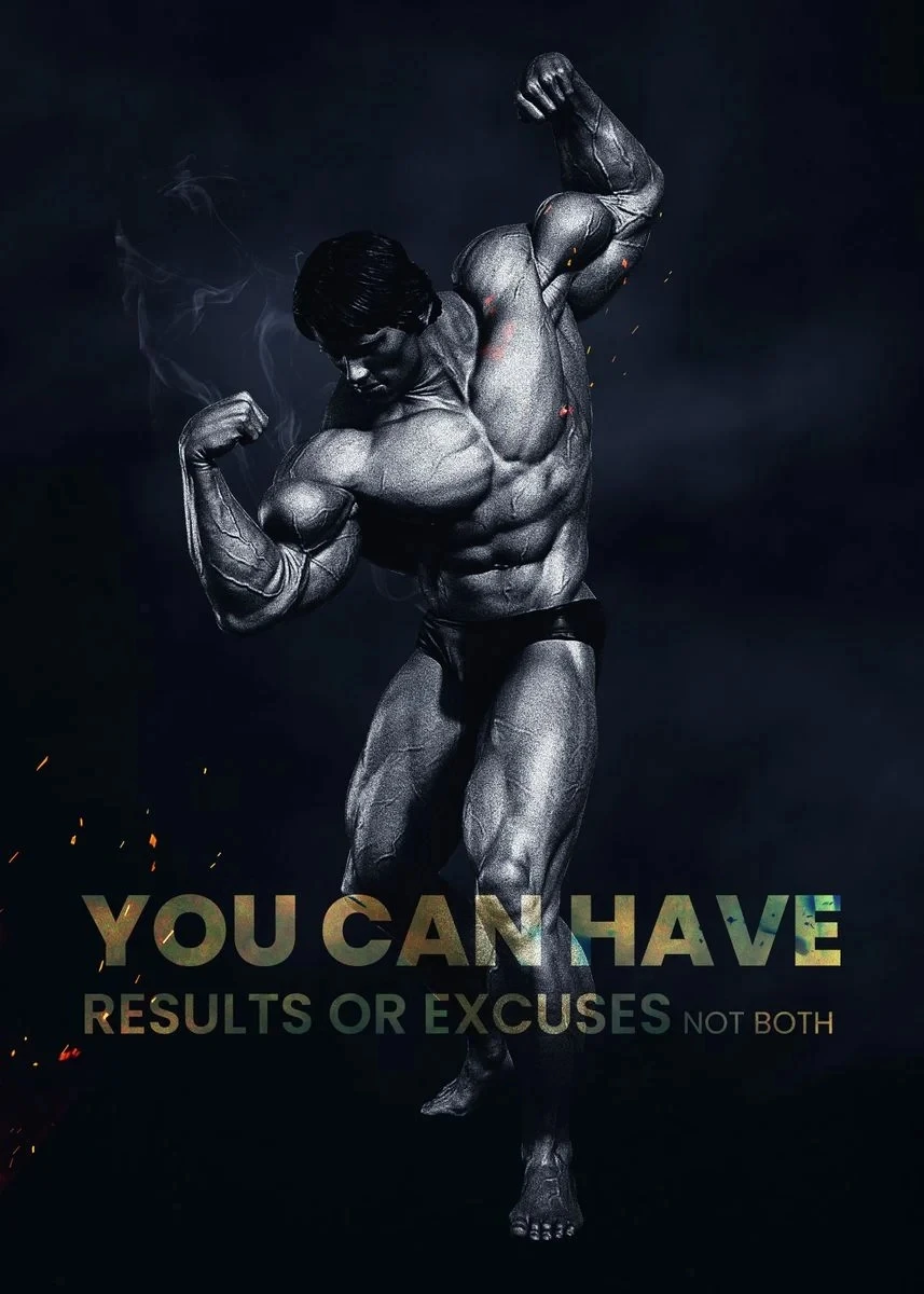 Arnold Schwarzenegger - plakat motywacyjny na siłownię Wzór 8