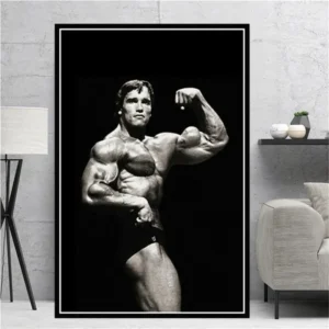 Plakat Arnold Schwarzenegger Kulturystyka Wzór 1