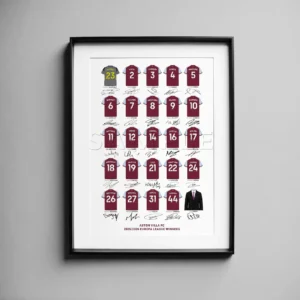 Plakat Arsenal 2025/2026 - kolaż koszulek graczy Wzór 1