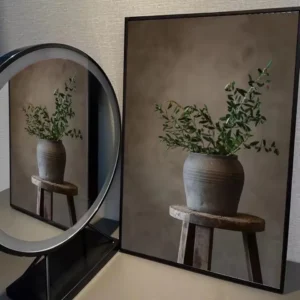 Plakat art deco wazon z kwiatami Wzór 1