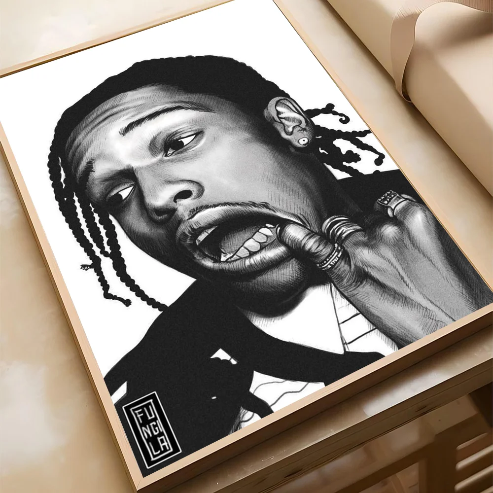 A$AP Rocky – plakat z raperem Wzór 2